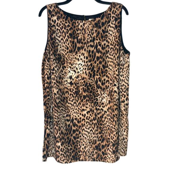 Chico's Black/Brown Cheetah Print Sleeveless Tank Blouse Animal Print - Picture 1 of 6